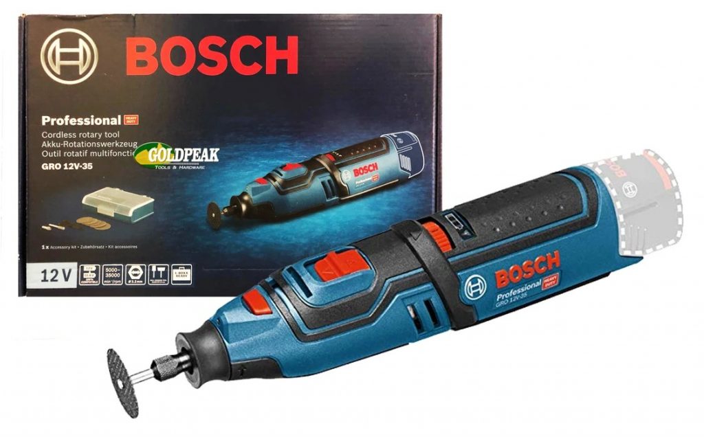 Hộp Máy cắt xoay dùng pin Bosch GRO 12V-35